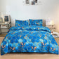 🛌🌸Geometrischer Bettbezug und Kopfkissenbezug mit Blattgold