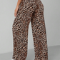 🍉🍉Modische, weite Hose mit geradem Bein und Leopardenmuster für Damen