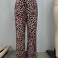 🍉🍉Modische, weite Hose mit geradem Bein und Leopardenmuster für Damen