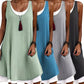 ⏰Zeitlich begrenzter Rabatt🍃Women's Casual Loose Sleeveless Fake Two Piece Tank Dresses