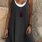 ⏰Zeitlich begrenzter Rabatt🍃Women's Casual Loose Sleeveless Fake Two Piece Tank Dresses
