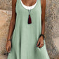 ⏰Zeitlich begrenzter Rabatt🍃Women's Casual Loose Sleeveless Fake Two Piece Tank Dresses