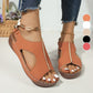 Damen Plateau-Sandalen mit Knöchelriemen