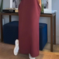 Vestido largo sin mangas con escote en V y abertura para mujer