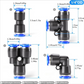 1/4-Zoll Pneumatisches Steckanschluss-Schlauchverbinder-Set