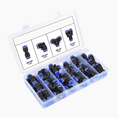 1/4-Zoll Pneumatisches Steckanschluss-Schlauchverbinder-Set