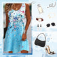 🔥 Rebajas de verano: ¡Ahorra 20 €!🌸 Vestido floral sin mangas para mujer: ¡ligero y elegante!💃