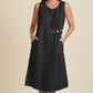 💕👗Women's Casual Round Neck Sleeveless Loose Fit Dress