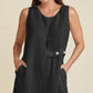💕👗Women's Casual Round Neck Sleeveless Loose Fit Dress