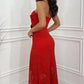 💥👗Women's Halter Neck 3D Floral Cut-Out Dress