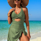 Traje de baño sexy con lazo para la playa