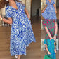 🔥HEISSER VERKAUF 58% RABATT🔥Lässiges Damenkleid mit Print und A-Linien-Schnitt