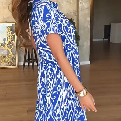 🔥HEISSER VERKAUF 58% RABATT🔥Lässiges Damenkleid mit Print und A-Linien-Schnitt