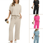 ⏳Zeitlich begrenztes Angebot⏰Women's Soft Casual Top and Pants Set