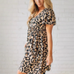 Women's Casual Leopard Print Mini Dress