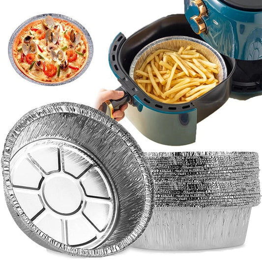🍟KAUFEN SIE 2 UND ERHALTEN SIE ZUSÄTZLICH 10 % RABATT🍗50-teiliges Set wiederverwendbarer Airfryer-Einlagen aus Aluminiumfolie
