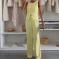 🌸Sommer-Schnäppchen 60% RABATT🌸Set aus ärmellosem Oberteil und langer Hose für Damen