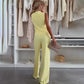 🌸Sommer-Schnäppchen 60% RABATT🌸Set aus ärmellosem Oberteil und langer Hose für Damen