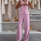 🌸Sommer-Schnäppchen 60% RABATT🌸Set aus ärmellosem Oberteil und langer Hose für Damen