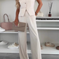 🌸Sommer-Schnäppchen 60% RABATT🌸Set aus ärmellosem Oberteil und langer Hose für Damen