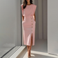 👑Elegantes Midikleid mit Schlitz für Damen