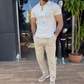 Men’s Short Sleeve Top Pants 2-Piece Set