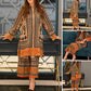 Women's Elegant Printed Two-Piece Set