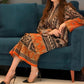 Women's Elegant Printed Two-Piece Set