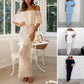 Women's Elegant Off-Shoulder Maxi Dress