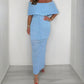 Women's Elegant Off-Shoulder Maxi Dress