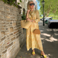 Women’s Elegant Printed 3/4 Sleeve Long Dress