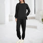 Gemütliches Sweatshirt- und Hosen-Zweiteiler-Set für Damen