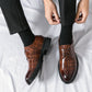 🎁 [Kostenloser Versand]Top Good Fashion Herren Business Lederschuhe mit Krokoprägung