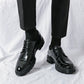 🎁 [Kostenloser Versand]Top Good Fashion Herren Business Lederschuhe mit Krokoprägung